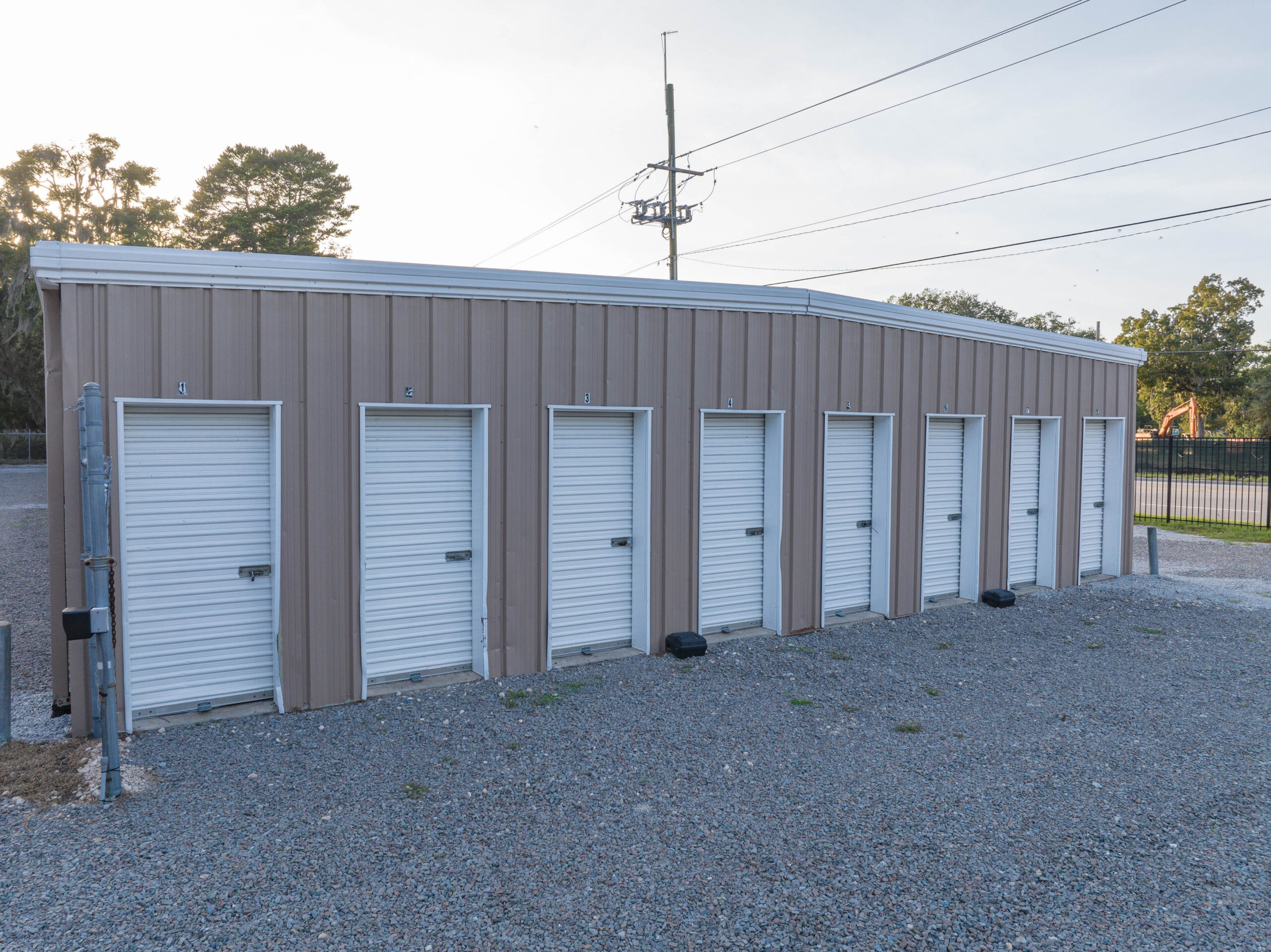 Drive-up storage units at Ribaut Storage